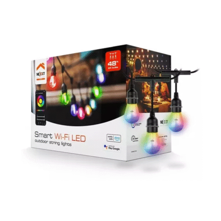 Guirnalda Focos Color Nexxt Luces Rgb 14.6 Metros Wifi