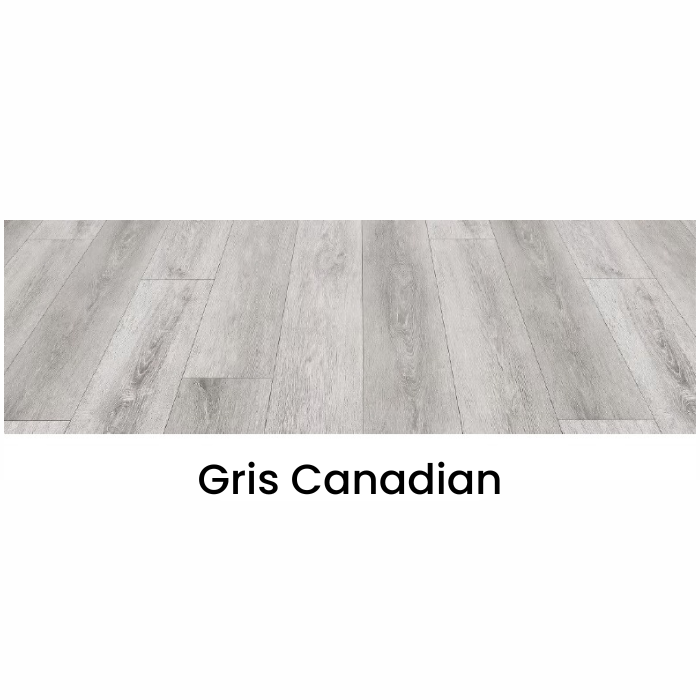 Piso Flotante SPC Resistente Al Agua 5mm - Gris Canadian