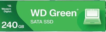 Western Digital WDS240G3G0B - Unidad de estado sólido SSD interna WD verde de 240 GB - SATA III 6 Gb/s, M.2 2280, hasta 545 MB/s