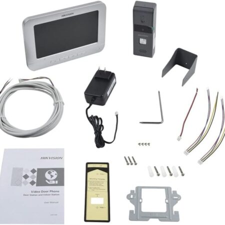 Hikvision Kit de Videoportero Manos Libres con Pantalla LCD a Color de 7'' con Frente de Calle para Exterior IP65: imagen 4
