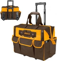 Bolso valija rigida 20" porta herramientas 19 bolsillos ingco