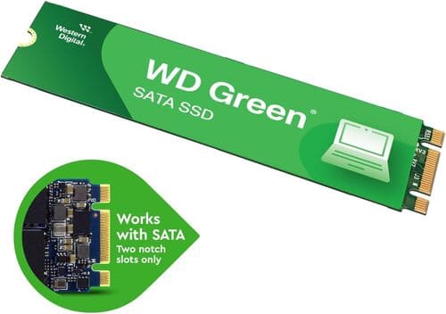 Western Digital WDS240G3G0B - Unidad de estado sólido SSD interna WD verde de 240 GB - SATA III 6 Gb/s, M.2 2280, hasta 545 MB/s
