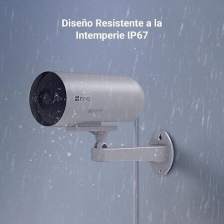 Camara PoE Ezviz H5 2K 3MP Diseño resistente a la intemperie IP67 Exterior