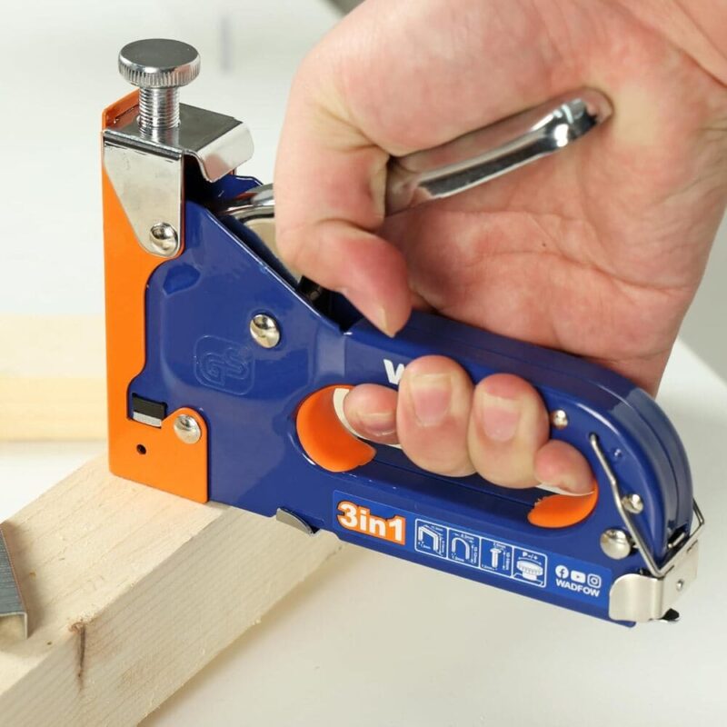 Engrapadora Manual Clavadora Tapizar 3 En 1 Grapadora Madera Wadfow