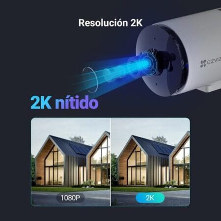 Camara PoE Ezviz H5 2K 3MP Diseño resistente a la intemperie IP67 Exterior: imagen 4