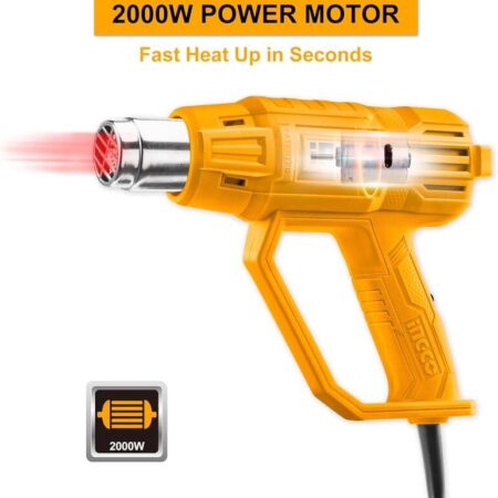 Pistola De Calor 2000w C Set De Boquillas Hg200047 Ingco: imagen 2
