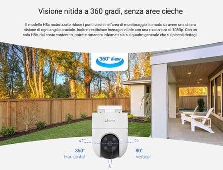 Camara Wifi Ezviz PTZ CS-H8C 2MP 1080P con seguimiento Diseño resistente a la intemperie exterior: imagen 7