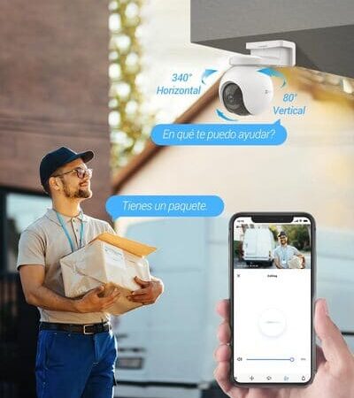 Cámara 360o Wifi Ptz Ezviz Hb8 A Batería + Panel Solar Blanco: imagen 9