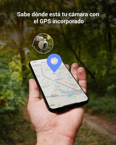 Cámara 360o Wifi Ptz Ezviz Hb8 A Batería + Panel Solar Blanco