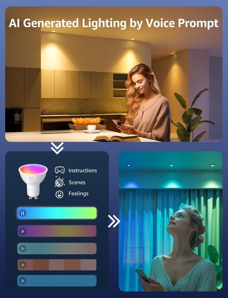 Lampara Dicroica Smart Led Vivion 5.5w Rgbcw