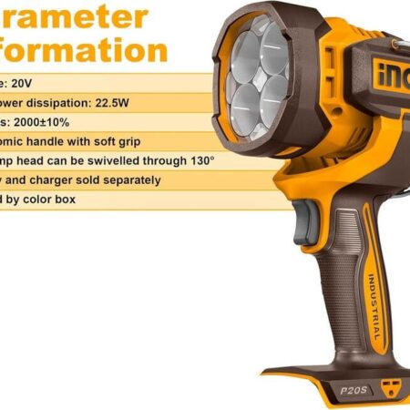 Linterna A Bateria Led 20v C/bat Y Carg Ingco Cwli20881: imagen 3