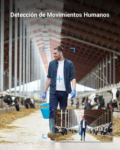 Cámara 360o Wifi Ptz Ezviz Hb8 A Batería + Panel Solar Blanco