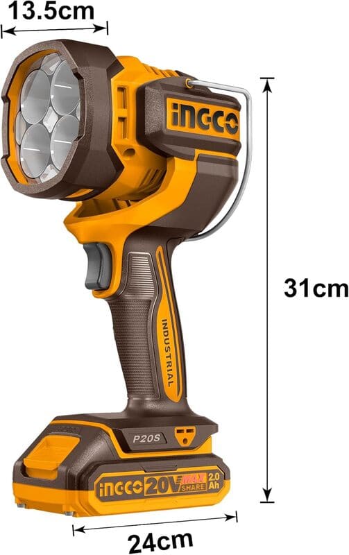 Linterna A Bateria Led 20v C/bat Y Carg Ingco Cwli20881