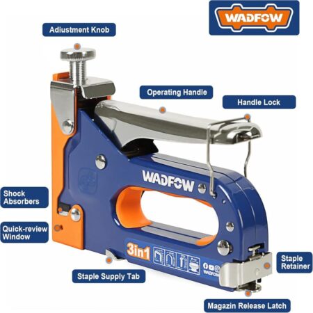 Engrapadora Manual Clavadora Tapizar 3 En 1 Grapadora Madera Wadfow: imagen 3