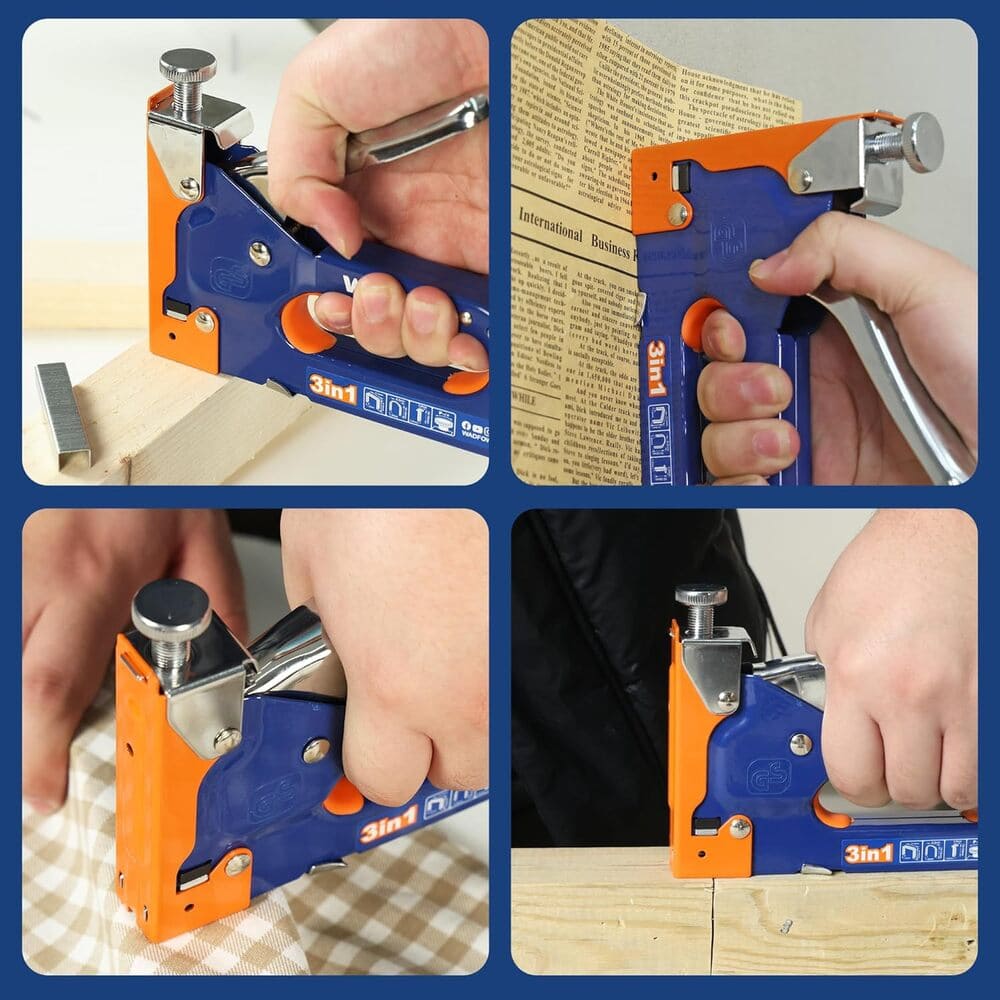 Engrapadora Manual Clavadora Tapizar 3 En 1 Grapadora Madera Wadfow: imagen 5