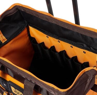 Bolso valija rigida 20" porta herramientas 19 bolsillos ingco