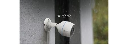 Cámara De Seguridad Ezviz Cs-h3c-r100-1k2wfl Diseño resistente a la intemperie IP67 Exterior