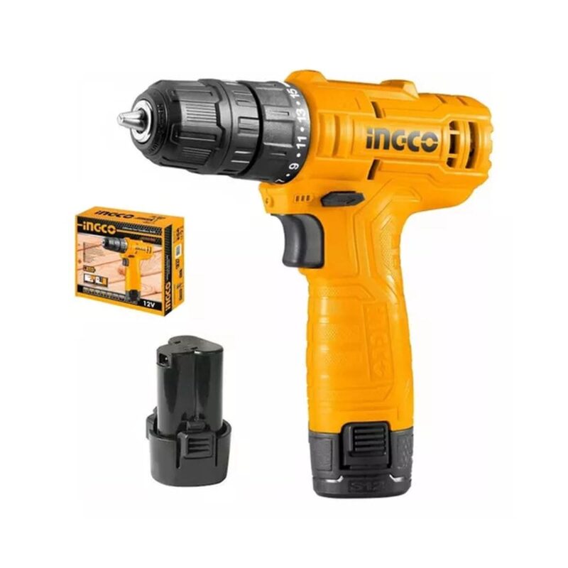 Atornillador 12 Volt Ingco Color Naranja Claro