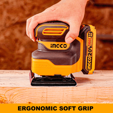 Lijadora Orbital Batería P20S Cargador + accesorios: imagen 5