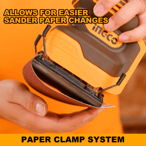 Lijadora Orbital Batería P20S Cargador + accesorios