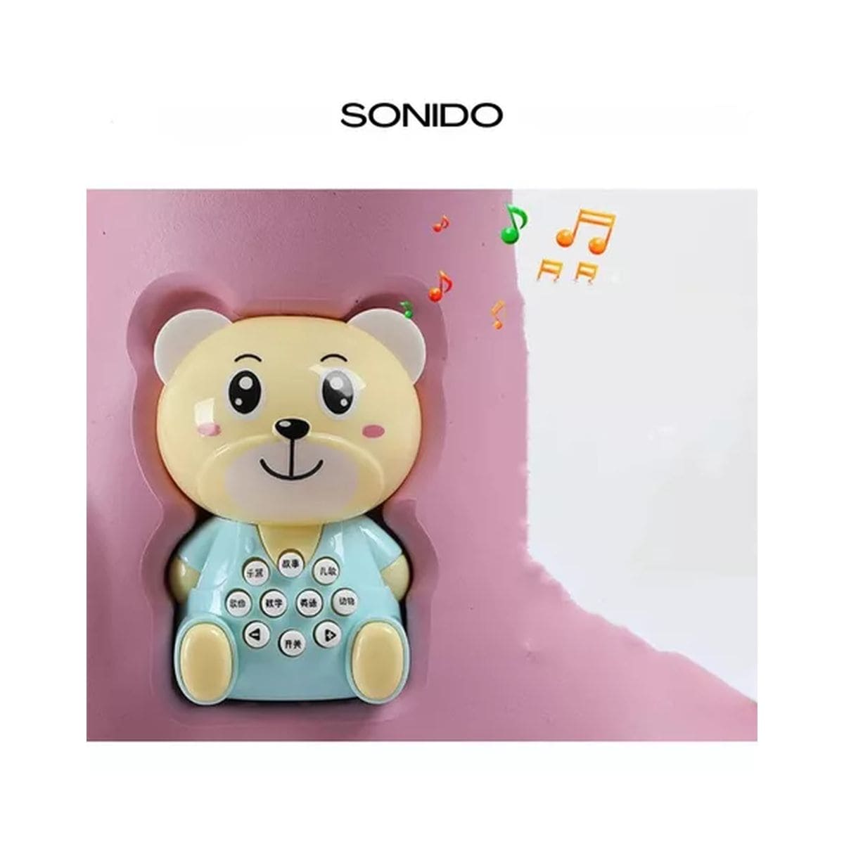 Caballito Mecedor Infantil Y De Paseo Con Sonido Azul: imagen 2