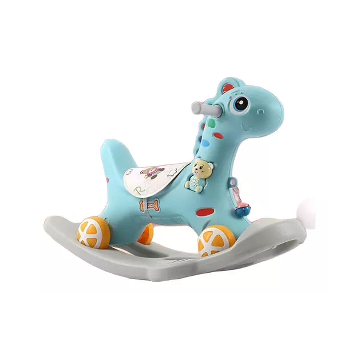 Caballito Mecedor Infantil Y De Paseo Con Sonido Azul: imagen 1