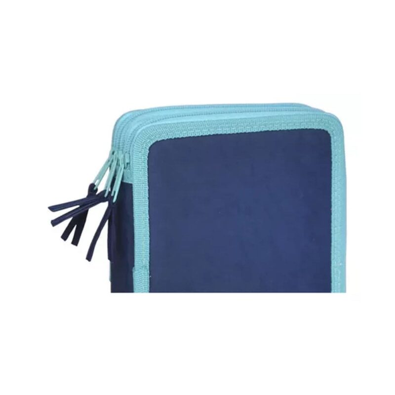 Cartuchera Completa 2 Pisos Llenos De Útiles Azul