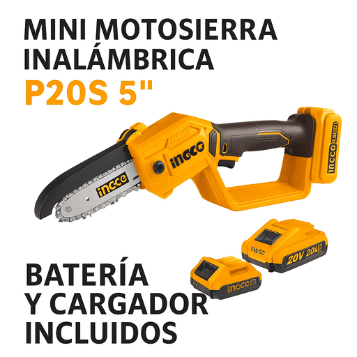 Mini motosierra A Batería Ingco CGSLI2085