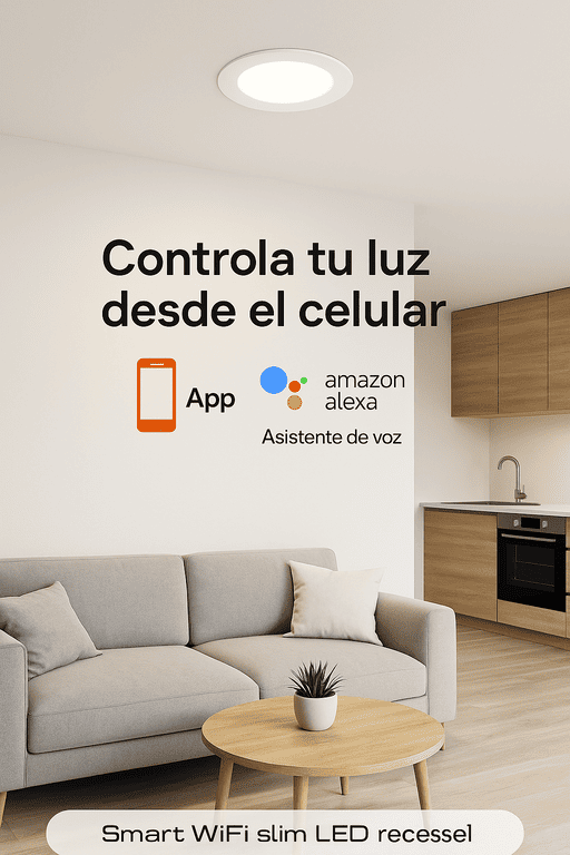 Panel LED Slim Inteligente Wi-Fi Nexxt Solutions – Luz Cálida/Fría Regulable
