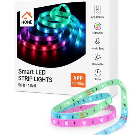 Cinta LED inteligente Wi-Fi RGBIC de 5m