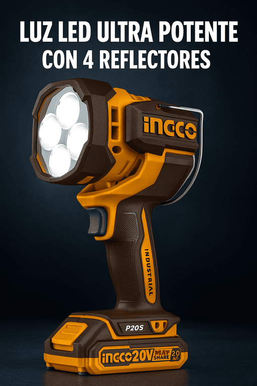 Linterna A Bateria Led 20v C/bat Y Carg Ingco Cwli20881