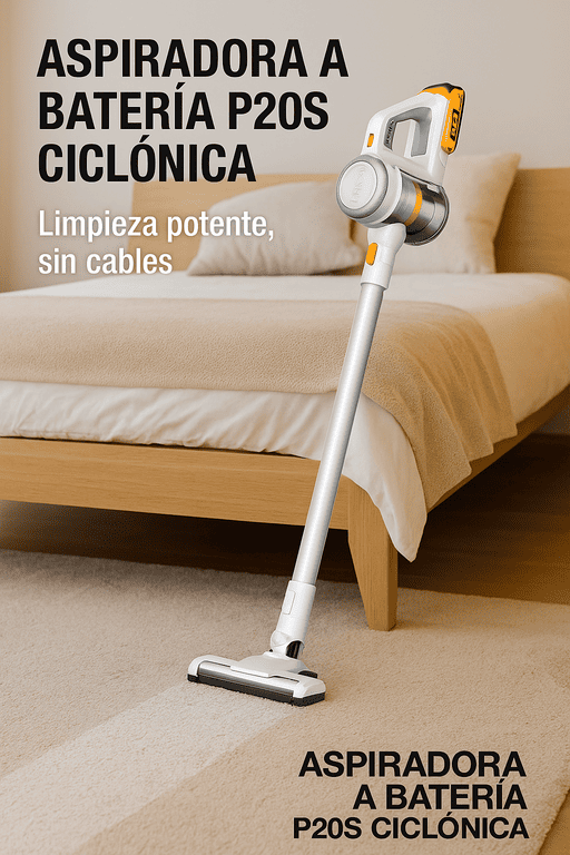 Aspiradora Ciclonica 0.8l a Bateria 9KPA P20S Bateria 20v sin bat sin carg Ingco