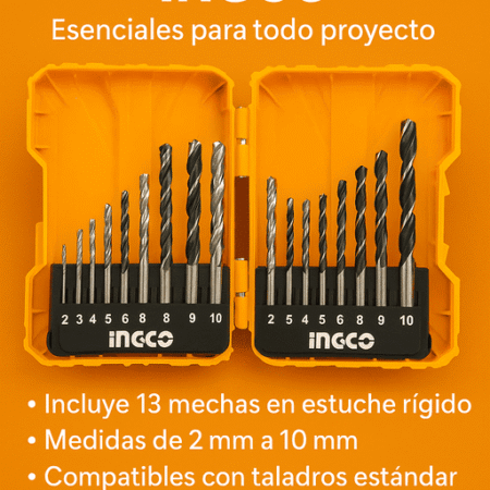 Set 16 Mechas Metal Concreto Madera Ingco Akdl11601