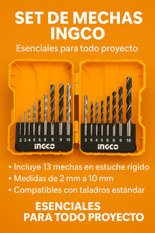 Set 16 Mechas Metal Concreto Madera Ingco Akdl11601