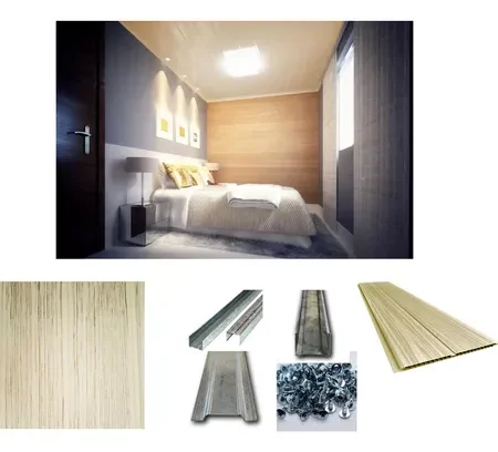 Kit Cielorraso PVC 2x2 - Color Beige Gemini - (4m2)