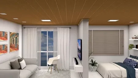 Kit Cielorraso PVC 2x2 - Color Montblanc Gemini - (4m2)