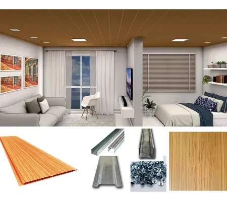 Kit Cielorraso PVC 4x4 - Color Natural Gemini - (16m2)