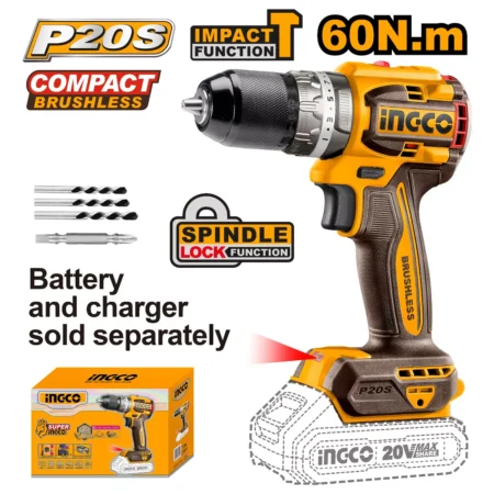 Amoladora 20v + Taladro Percutor +2 Baterias Ingco: imagen 4