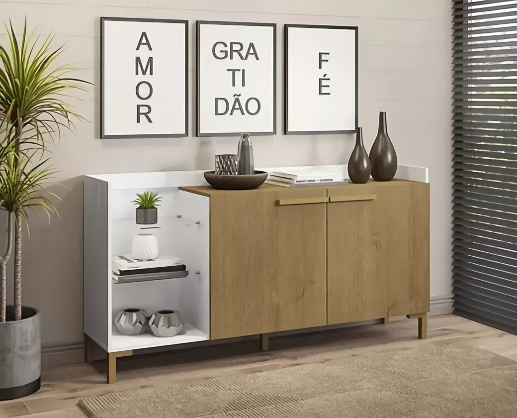 Aparador Alacena Multiuso Buffet Smart 160x85cm: imagen 3