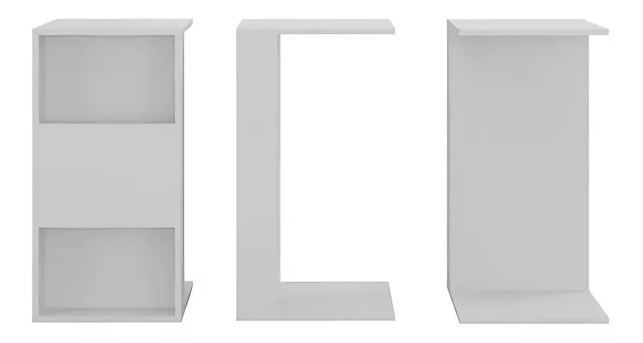 Mesa Ratona Elegante Multifuncion Lisboa Color Blanco: imagen 3