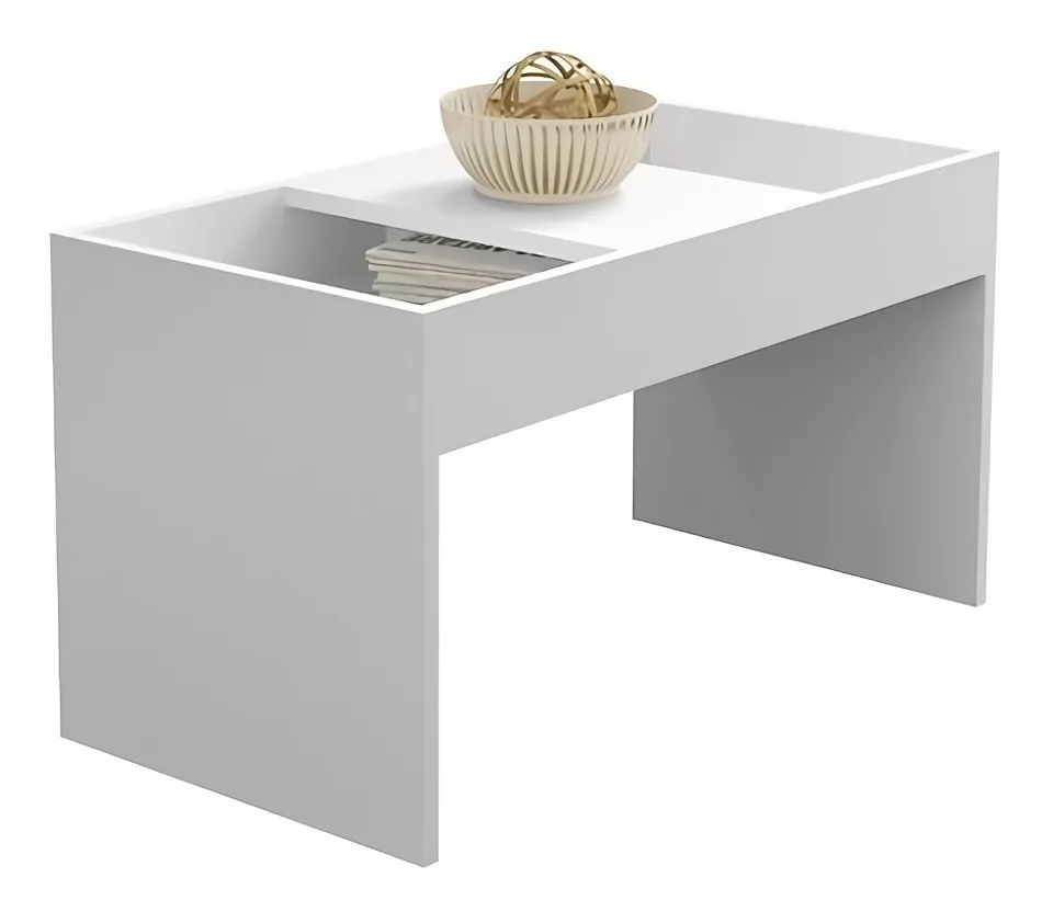 Mesa Ratona Elegante Multifuncion Lisboa Color Blanco: imagen 2