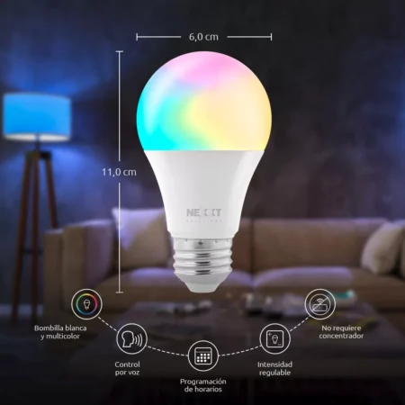 Lampara Bombilla Inteligente Nexxt C120 Pack x3: imagen 6