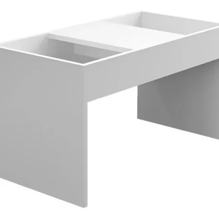 Mesa Ratona Elegante Multifuncion Lisboa Color Blanco