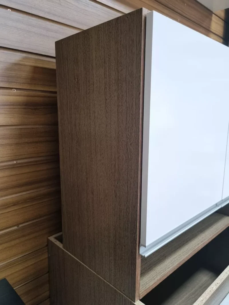 Mueble Alacena Aéreo De Cocina 3 Puertas De Colgar 1.20 Mdp Color Beige/marrón