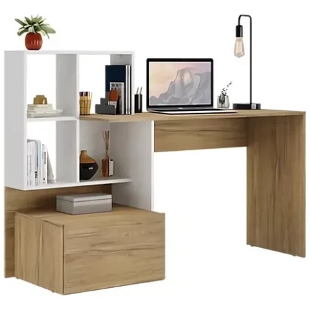 Escritorio De Madera Atlantis Para Oficina Color Blanco: imagen 2