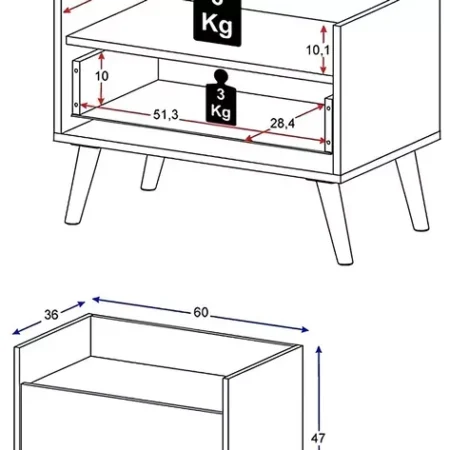 Cajón Multiuso Nairobi Color Blanco: imagen 3