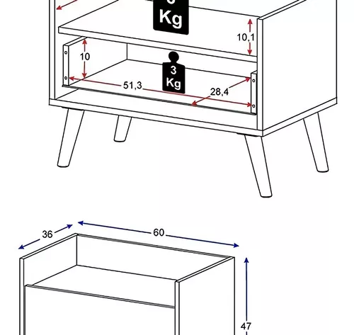 Cajón Multiuso Nairobi Color Blanco