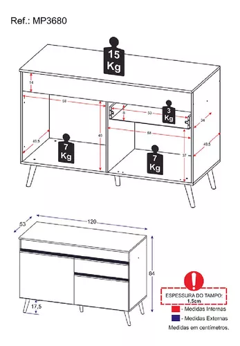 Set Bajo Mesada Y Alacena Mueble Areo Cocina Ambos De 120cm