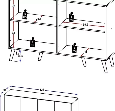 Buffet Arizona de 4 puertas: imagen 4