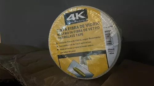 Cinta Fibra Vidrio Autoadhesiva Tolsen Yeso